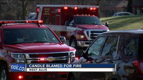 Fire in West Allis sparks a reminder about candles