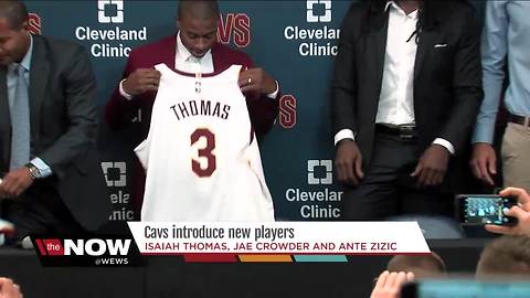 Cavs introduce players acquired in trade