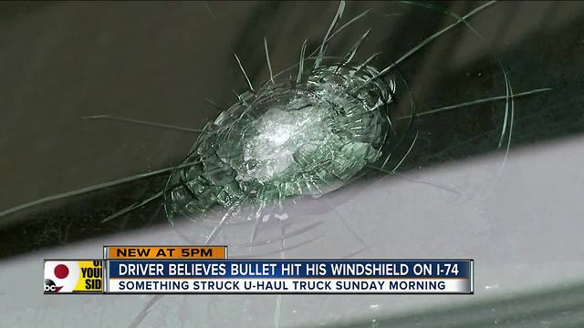 Two drivers report bullets hit their vehicles on Interstate 74 in Green Township