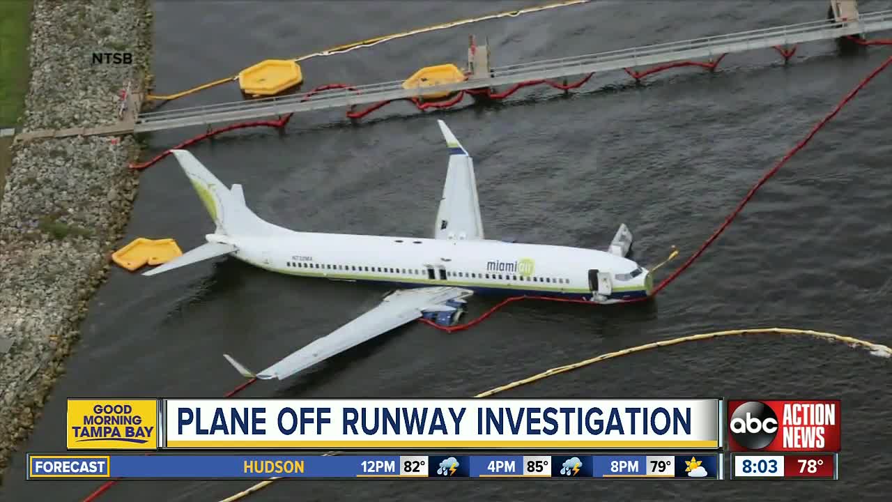 The latest: Plane skids off runway into St. Johns River