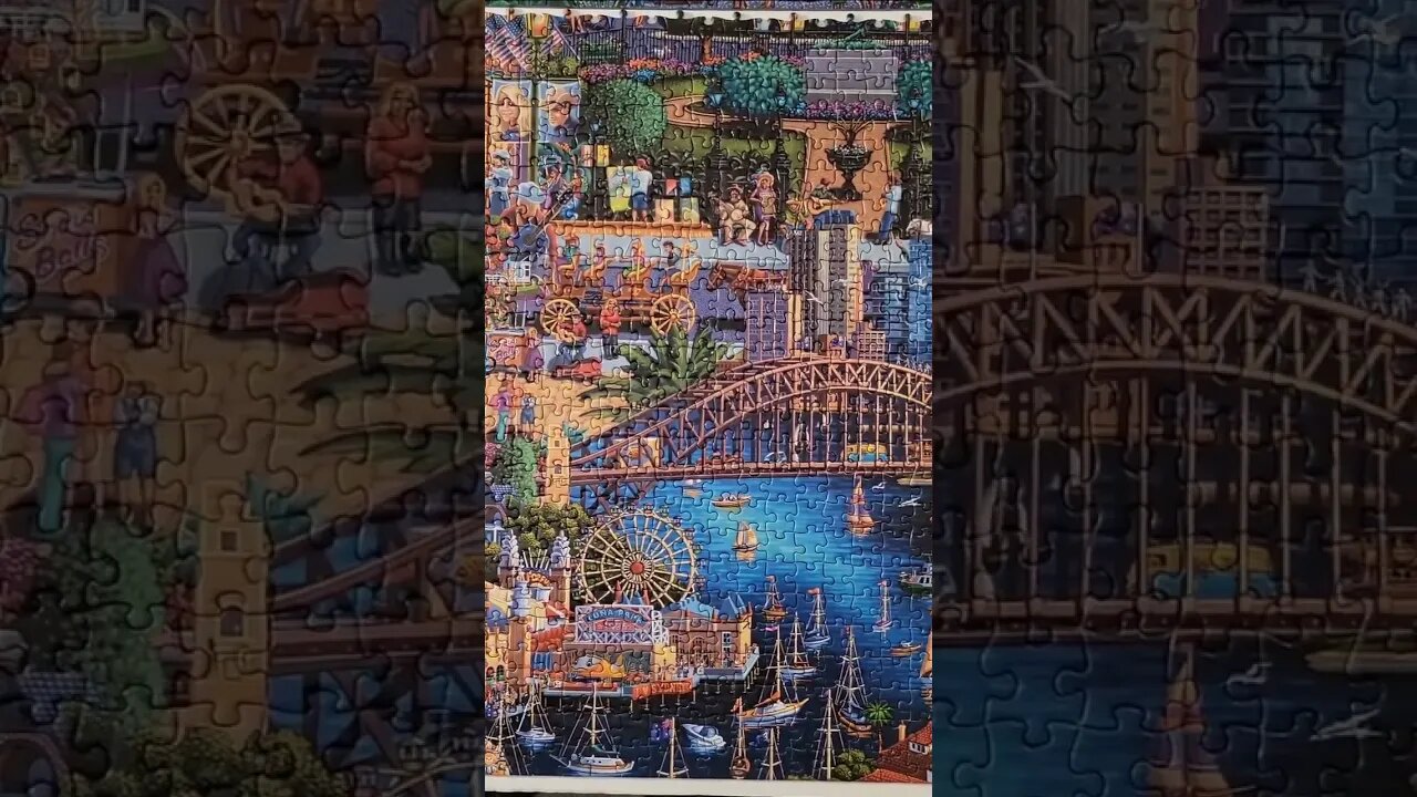 60,000 Piece What a Wonderful World Jigsaw Puzzle Day 60! #shorts #puzzle #jigsawpuzzles #puzzles