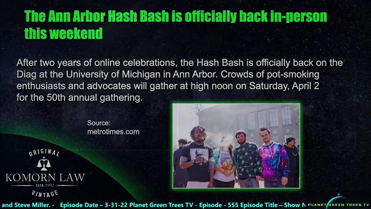 Hash Bash 50th Anniversary - Planet Green Trees TV - Episode - 556