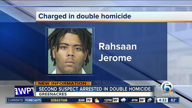 2nd suspect charged in Greenacres double homicide