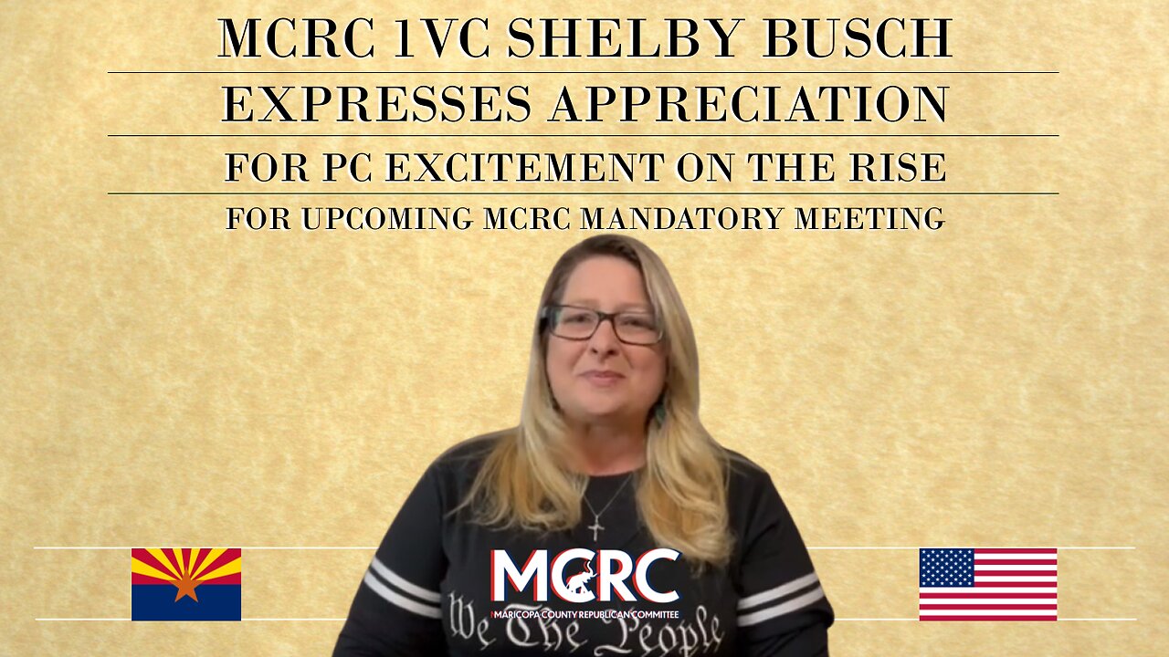 MCRC 1VC Shelby Busch Appreciation for PC Excitement on the Rise for Upcoming MCRC Mandatory Meeting