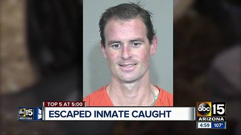 Escaped inmate caught in Phoenix