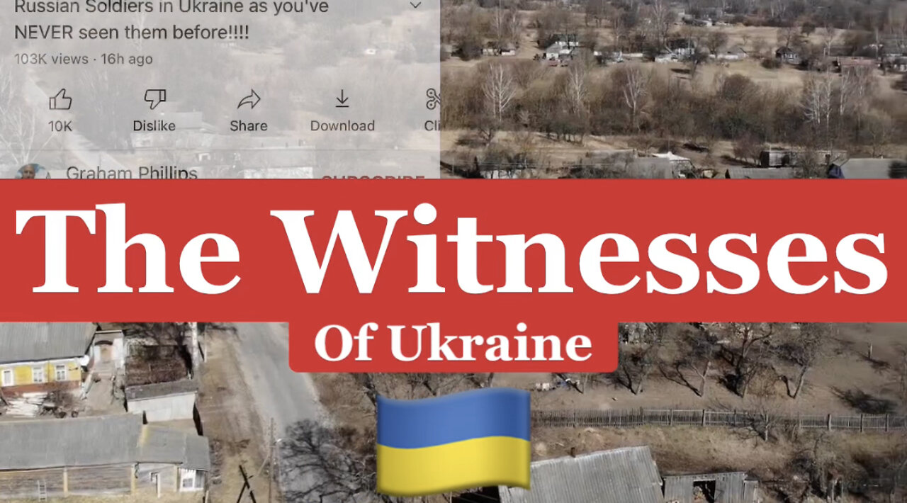 Ukraine witnesses want you to hear their truth! Take some time and listen!