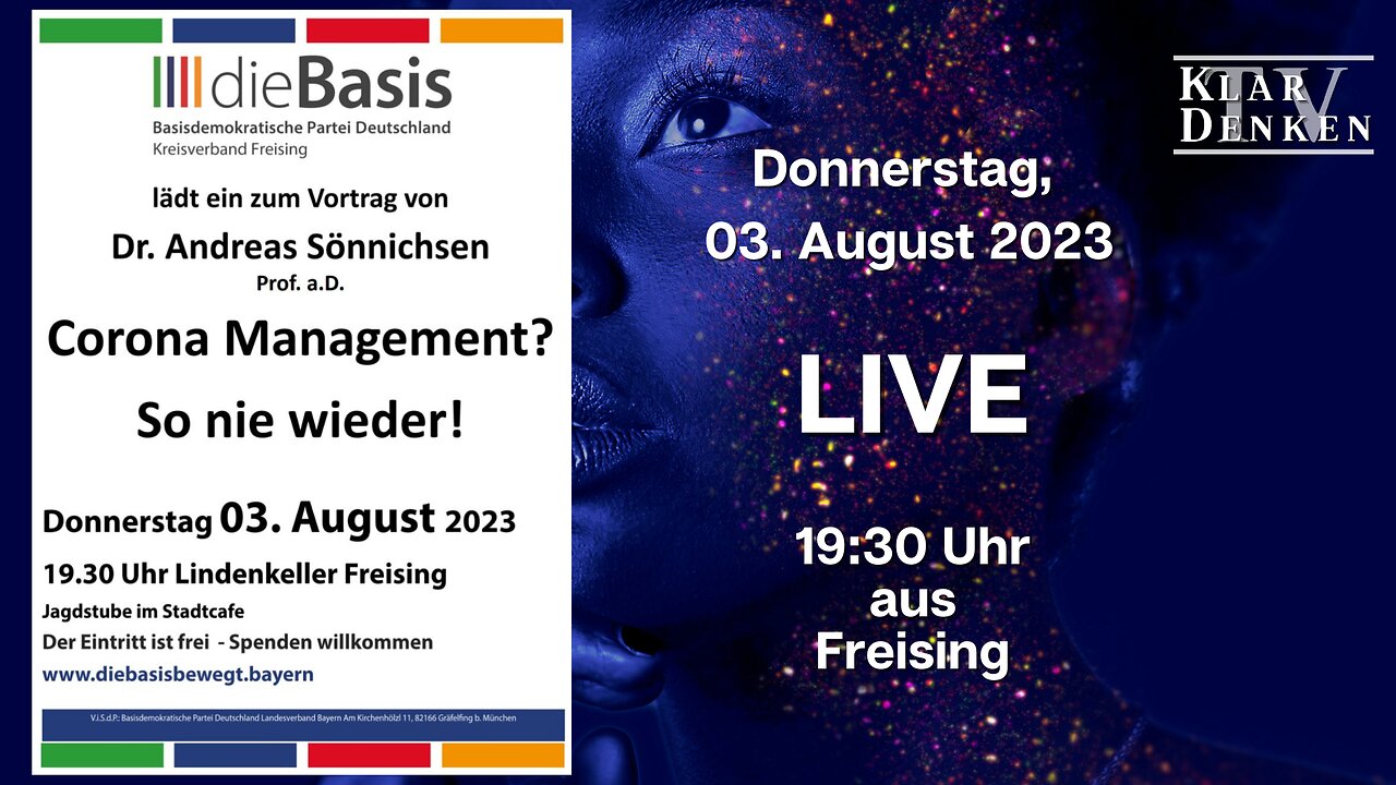 LIVE | aus Freising: Vortrag von Dr. Andreas Sönnichsen