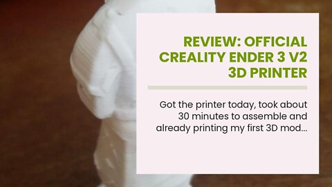 Review: Official Creality Ender 3 V2 3D Printer Upgraded Integrated Structure Design with Silen...