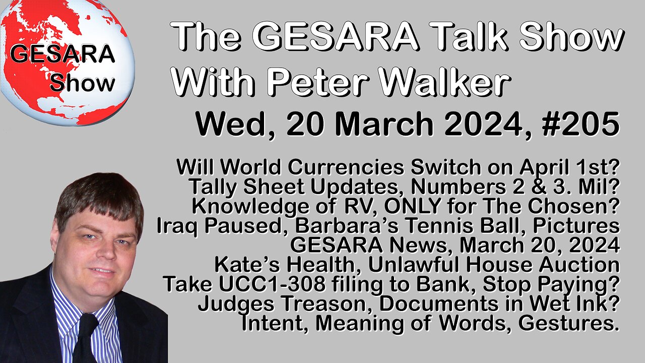 2024-03-20, GESARA Talk Show 205 - Wednesday