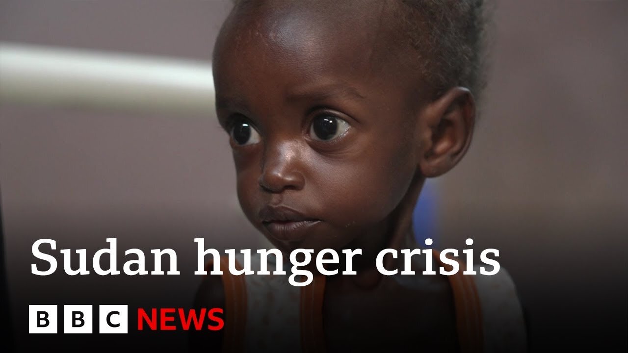 Inside the hospital dealing with Sudan's famine | BBC News