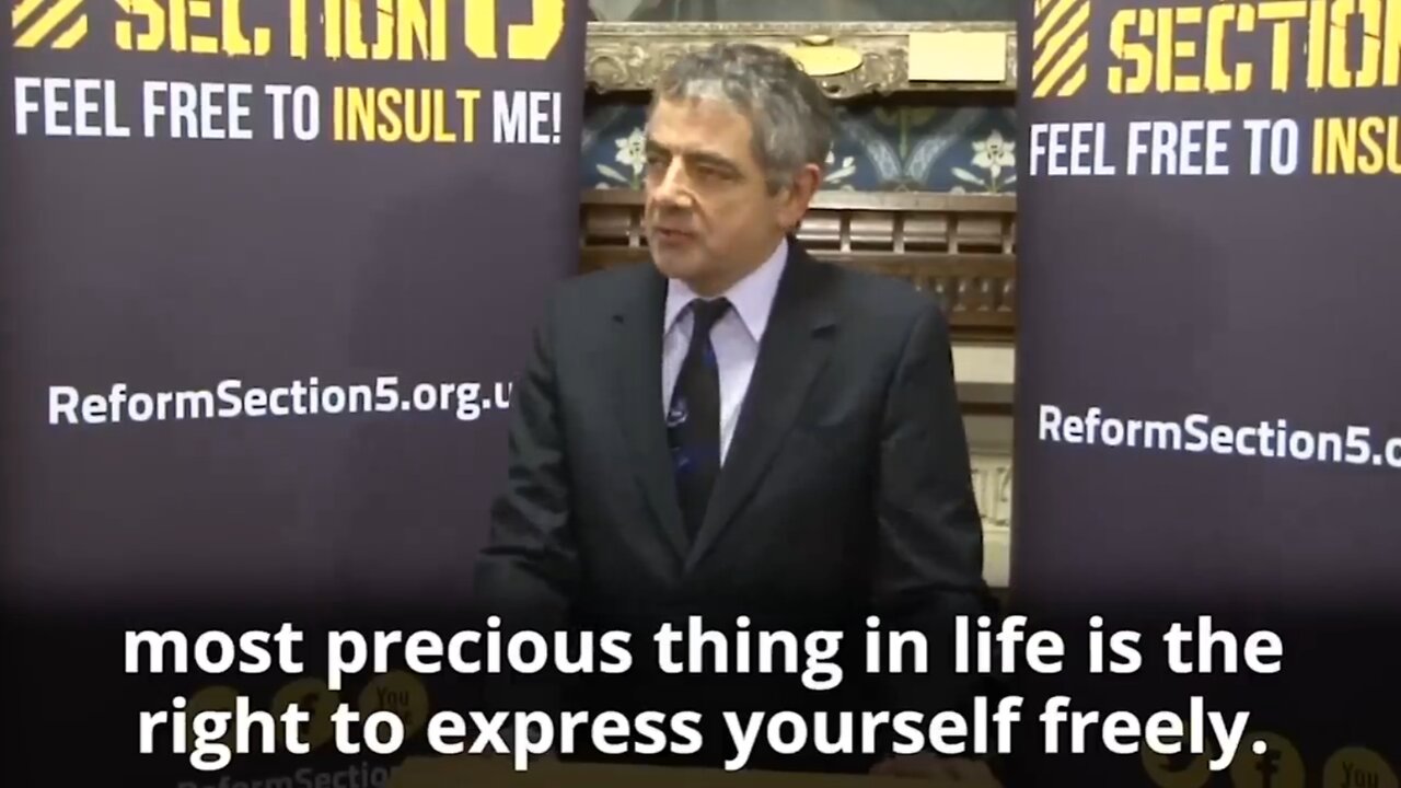 Mr. Bean's Amazing Speech on Free Speech - Wonderful Wordings - THE FULL SPEECH