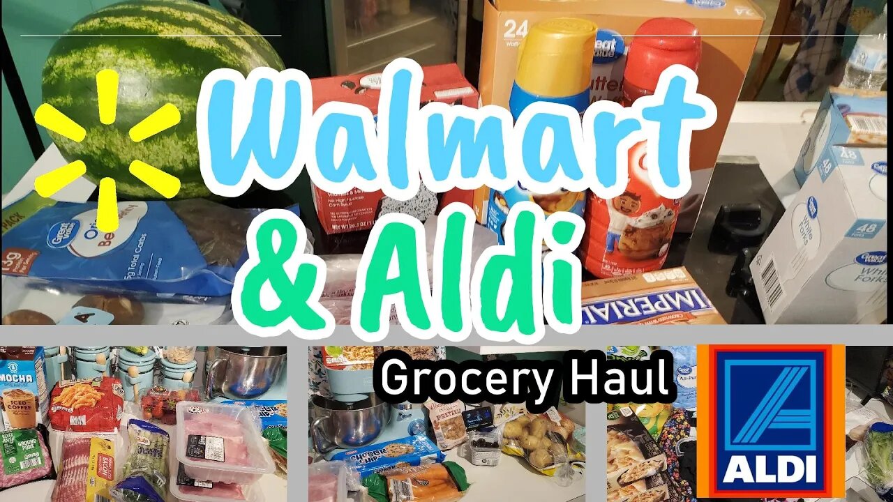 $300 Grocery Haul | Walmart Haul / Aldi Haul | Menu Plan | Budget | Week of groceries | Weekly Meals