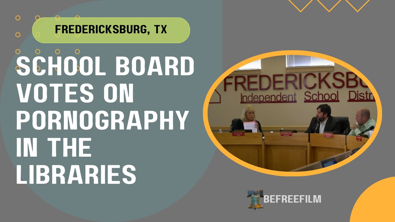 Fredericksburg School Board votes on Pornography in the Libraries