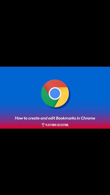 How to create and edit Bookmarks in Chrome