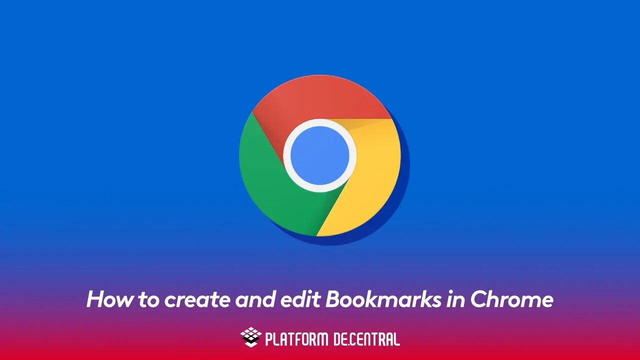 How to create and edit Bookmarks in Chrome
