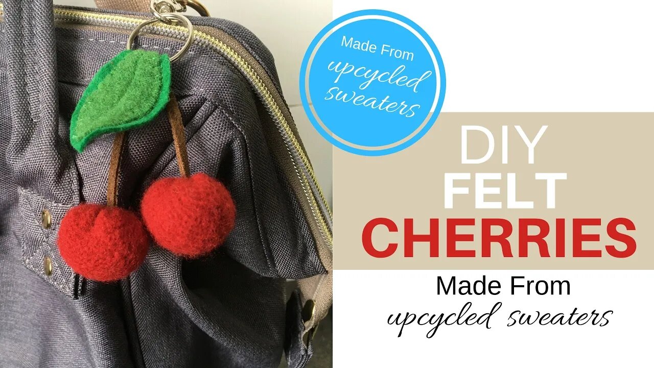 DIY FELT CHERRIES