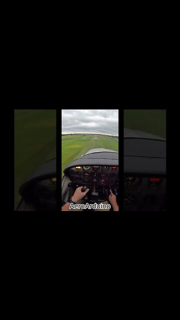 Watch Amazing Landing on Green Airfield #Aviation #Fly #AeroArduino
