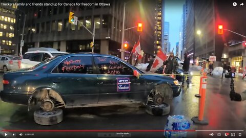 We are not leaving {Truckers family and friends stand up for Canada for freedom in TOROTO Chat TTS