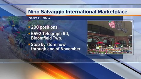 Nino Salvaggio Marketplace looking to fill 200 positions at Bloomfield Township store