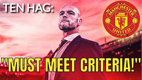 🌟 LATEST NEWS!! 🌟 Ten Hag talks about HIRING a STRIKER 😎