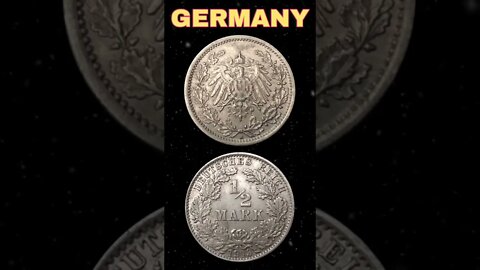 Germany ½ Mark 1913. #shorts #coinnotesz #viral