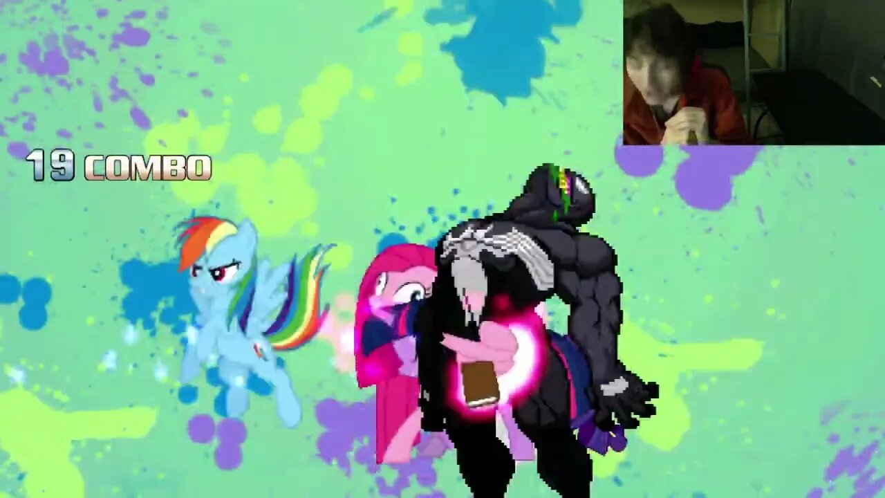 My Little Pony Characters (Twilight Sparkle, Rainbow Dash, And Rarity) VS Venom In An Epic Battle