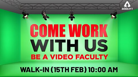 Come Work With Us | Be a Video Faculty