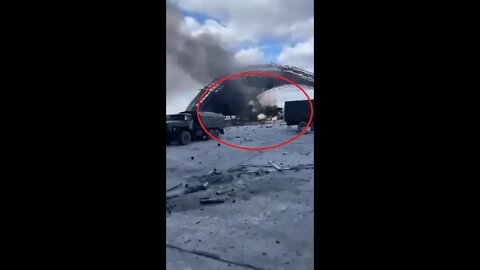 ★★★ Video from Gostomel airport showing the burning Mriya in the hangar