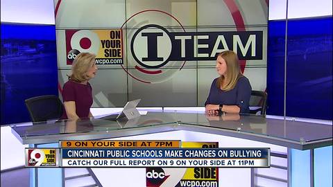 Cincinnati Public Schools make changes on bullying