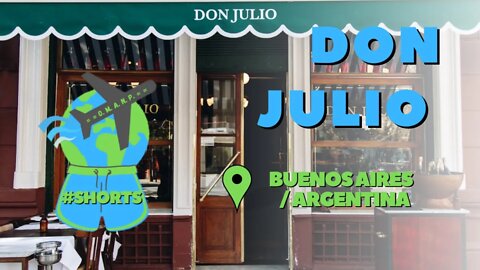 Don Julio - o 2° melhor restaurante da América Latina.