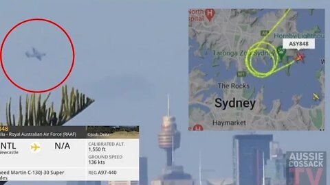 Military Aircraft circling over Sydney CBD!