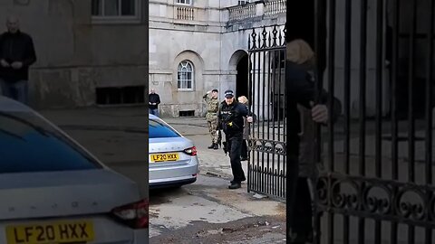 salute the officer's in the car #horseguardsparade