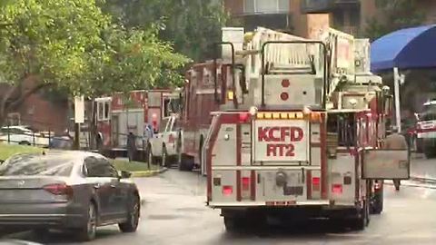 Crews working fire on Harvard Circle in KCMO
