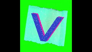 letra V - tela verde @ScanPlay ​