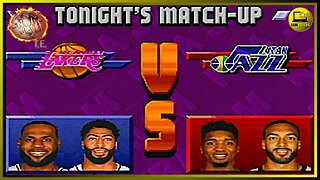 NBA JAM TE 2K22 LOS ANGELES LAKERS COM LEBRON X UTAH JAZZ #semedissaum #games #nba #snes
