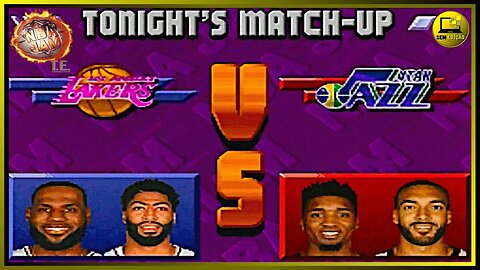 NBA JAM TE 2K22 LOS ANGELES LAKERS COM LEBRON X UTAH JAZZ #semedissaum #games #nba #snes
