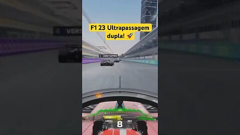 ULTRAPASSAGEM DUPLA EM JEDDAH! #f123game #automobilismovirtual #shorts #youtubeshorts