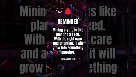 Mining Crypto Like Planting Seeds #crypto #shorts