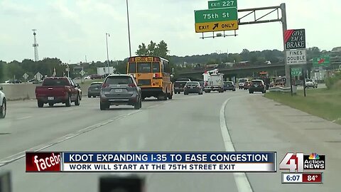 KDOT expanding I-35 to east congestion