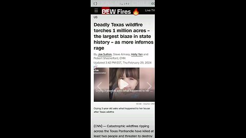 Texas Wildfires 🔥