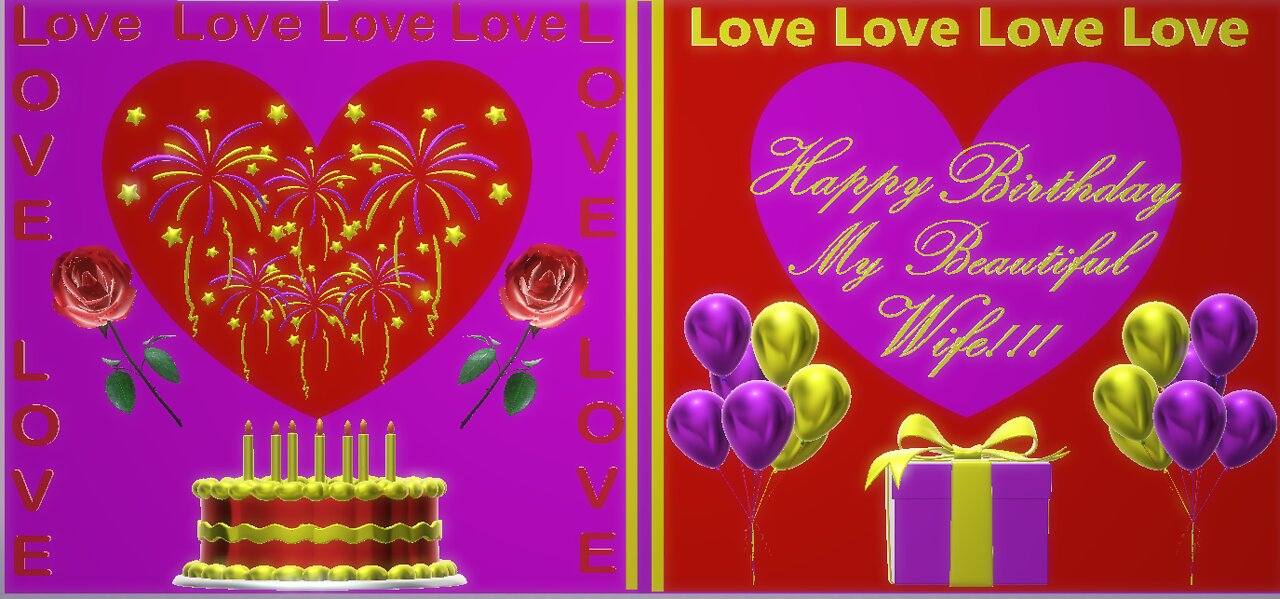 Happy Birthday 3D - Happy Birthday Wife - Happy Birthday To You - Happy Birthday Song