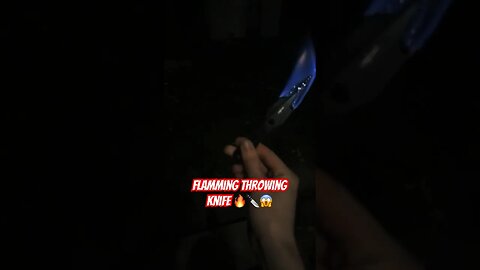 Flaming throwing knife 🔥🔪 #shortsviral #viralvideo