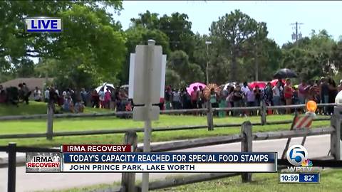 John Prince Park location reaches capacity Tuesday for Hurricane Irma food assistance