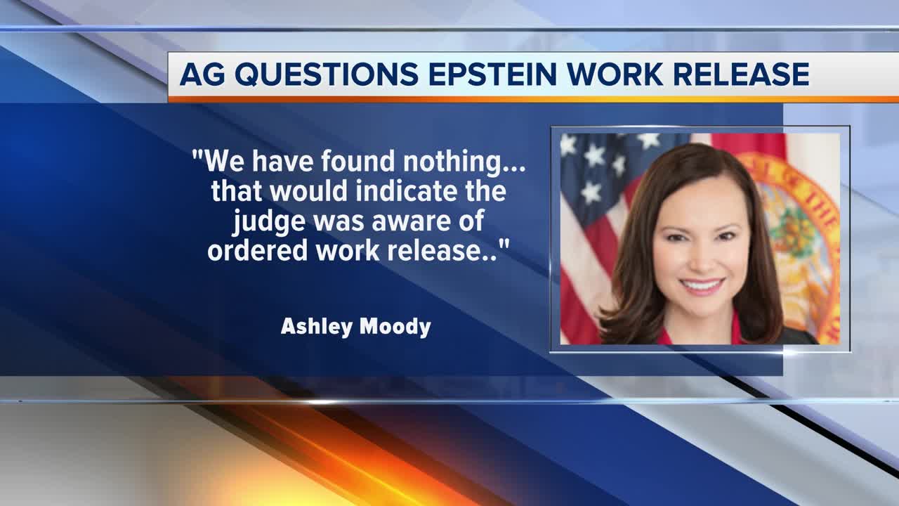 Attorney general questions Epstein work release