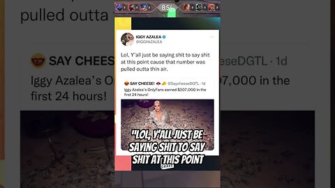 Iggy Azalea Says First Day OnlyFans Numbers Report is False #iggyazalea #iggyazaleaonlyfans