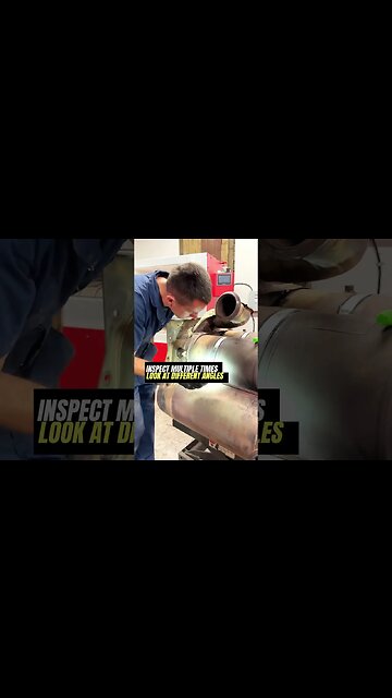 How to properly install DPF #dpf #dpfcleaning #repair #truckrepair #mechanic #mechaniclife