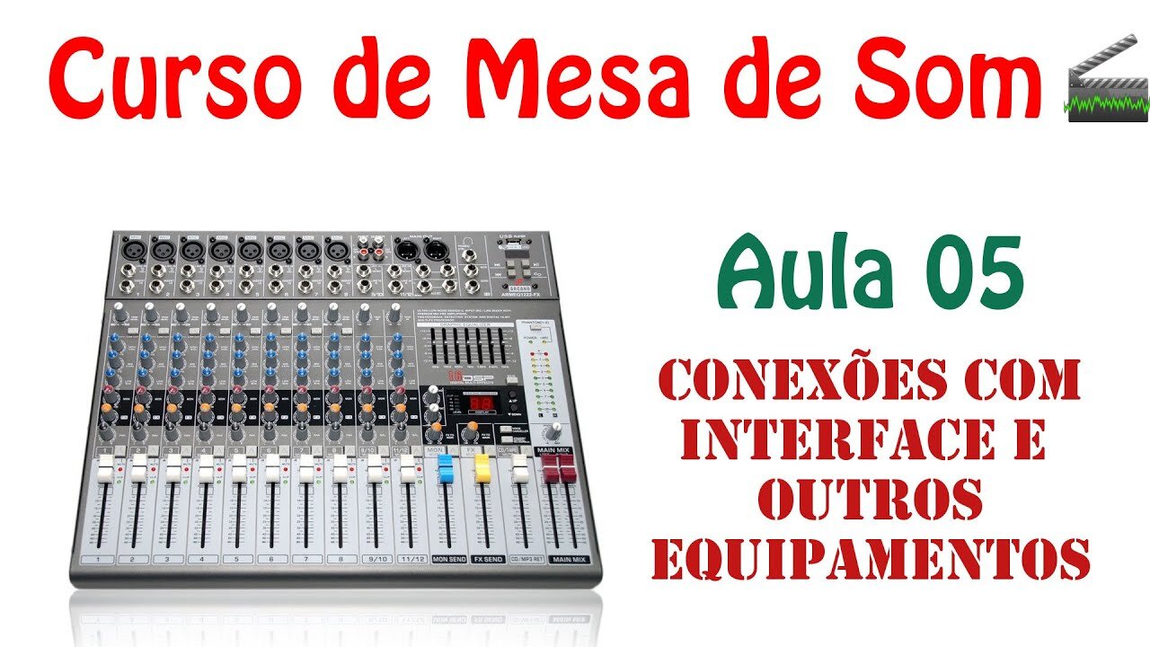 Aula 05 - Conexões da mesa com equipamentos - Curso de mesa de som