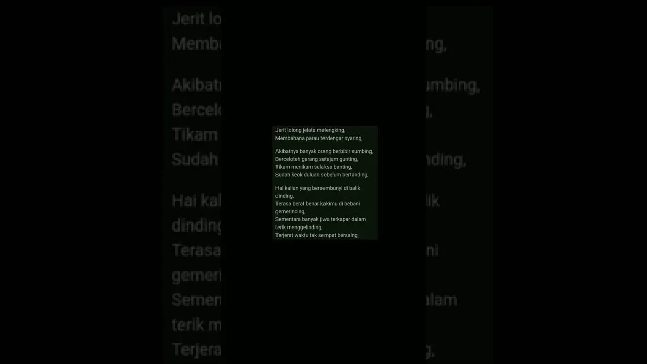 Tuding Menuding || puisi Tiktok || kritisi puisi