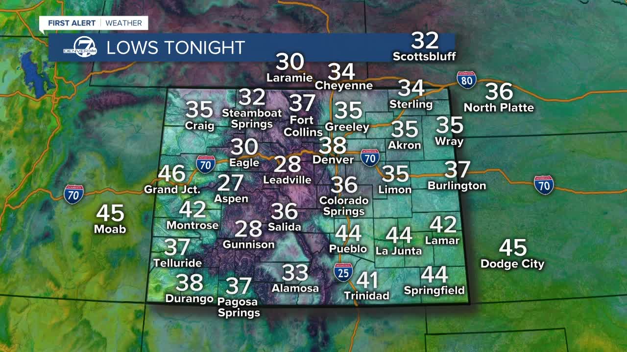 Tuesday evening forecast