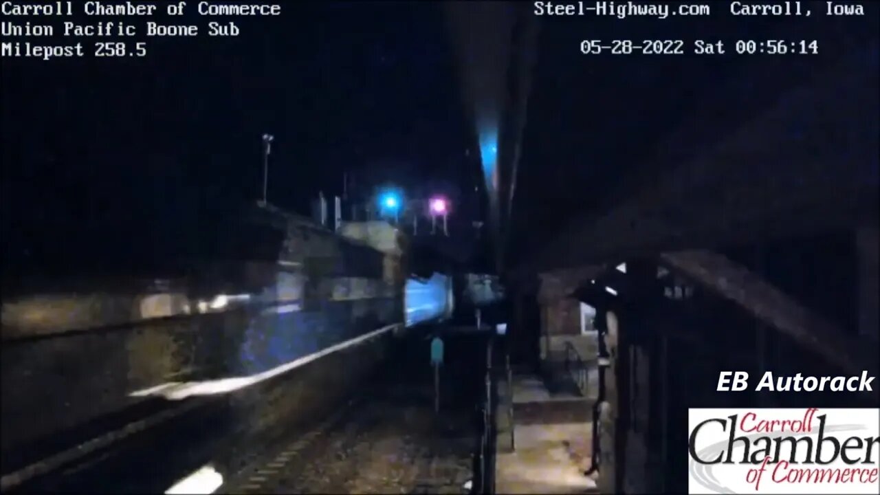 EB Autorack with UP 2002 in Carroll, IA on May 28, 2022 #SteelHighway